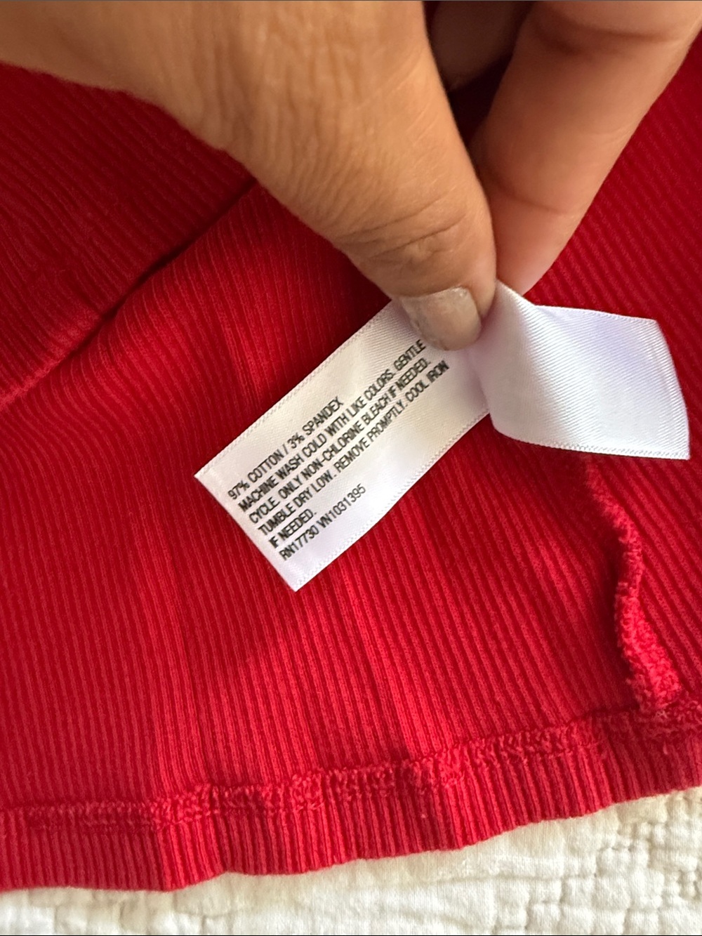Universal Thread Red Scoop Neck Ribbed Top Size Large - Picture 9 of 9